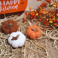 跨境 感恩万圣节装饰品 INS绒布仿真南瓜摆件 halloween派对礼物
