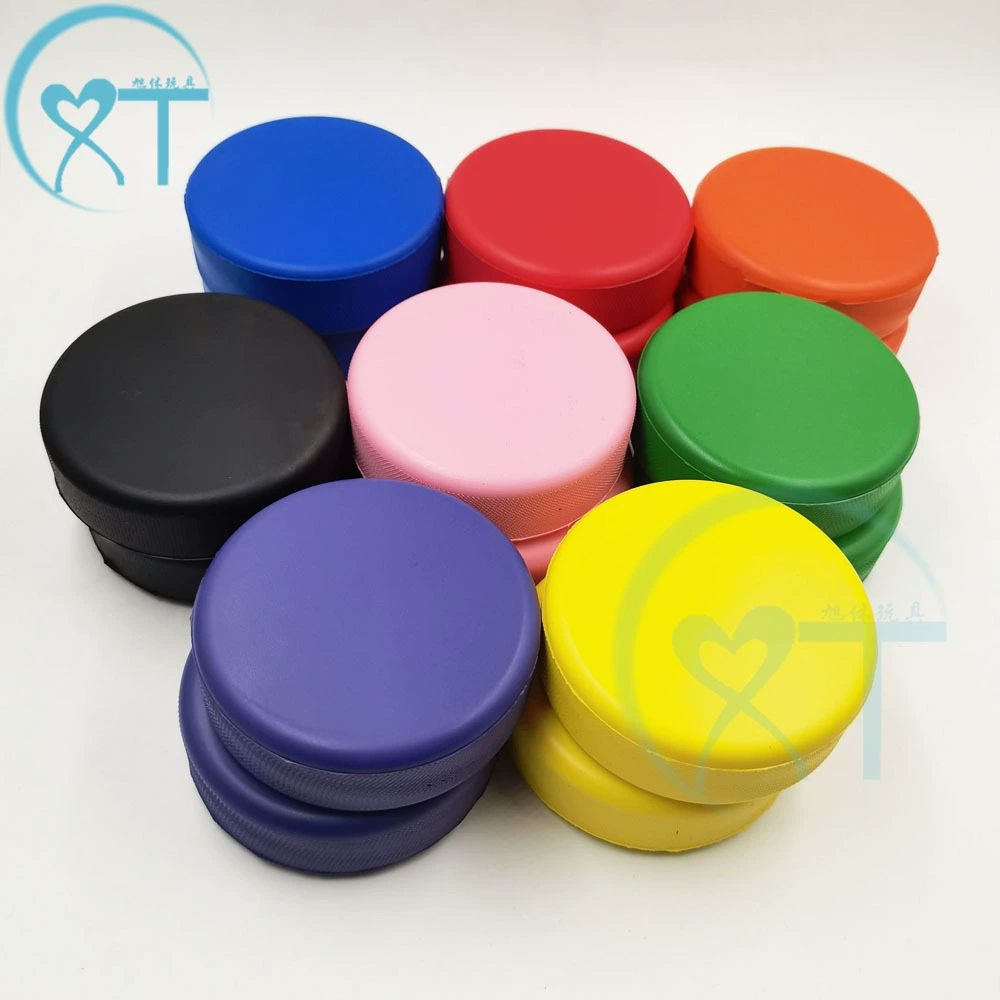 Трансграничный пенополиуретан Хоккей с шайбой Детский спорт на открытом воздухе моделирование Хоккей стресс мяч декомпрессионный мяч печать логотипа