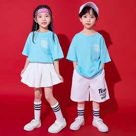 小学生运动会班服六一儿童啦啦队演出服幼儿园团体表演服装女童