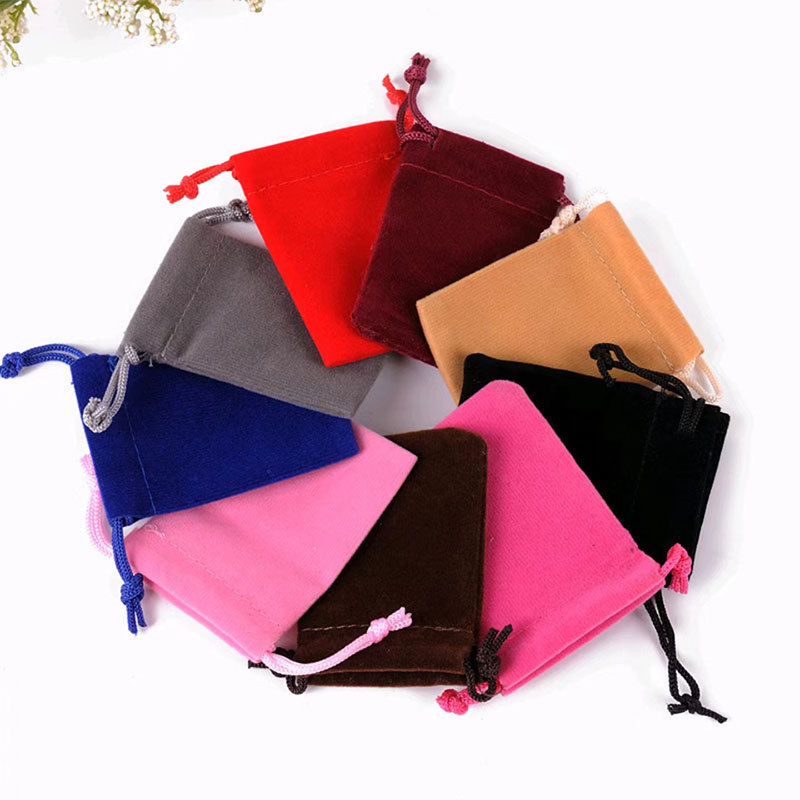 Velvet Bag for Jewelry, Earphone Storage Cloth Bag, Drawstring Velvet Pouch, Lucky Bag, Jewelry Box