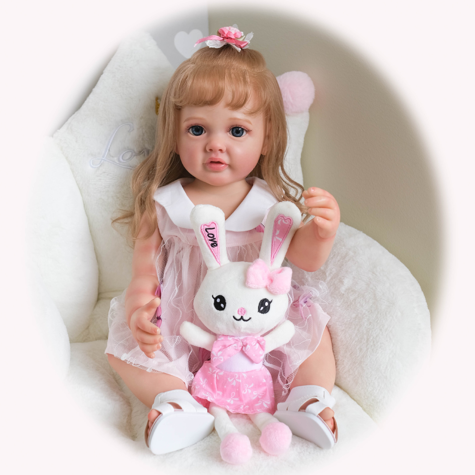 NPK bienes genuinos 55cm pegamento completo simulación muñeca Betty hecho a mano exquisito pintado reborn Doll suministro transfronterizo