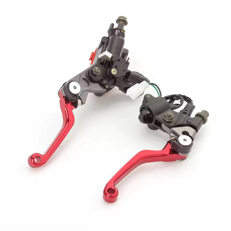 Suitable for Off-Road Motorcycles Like Honda, Yamaha, Kawasaki, Suzuki, Ktm, Etc., Modified Anti-Fall Brake Pump Handlebar Horns