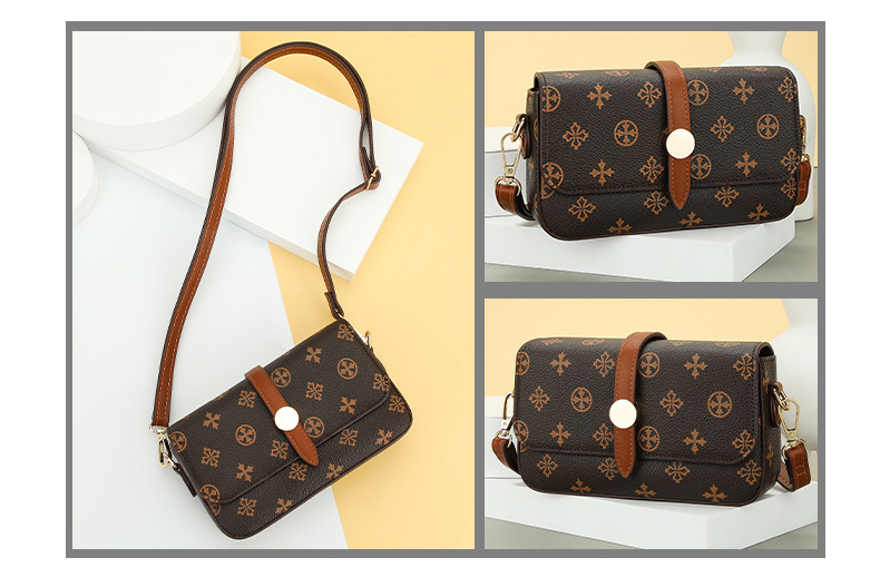 Baellerry 2023 New Women's Magnetic Buckle Plaid Large Capacity Single Shoulder Crossbody Bag High End Women's Bags_voghion.com