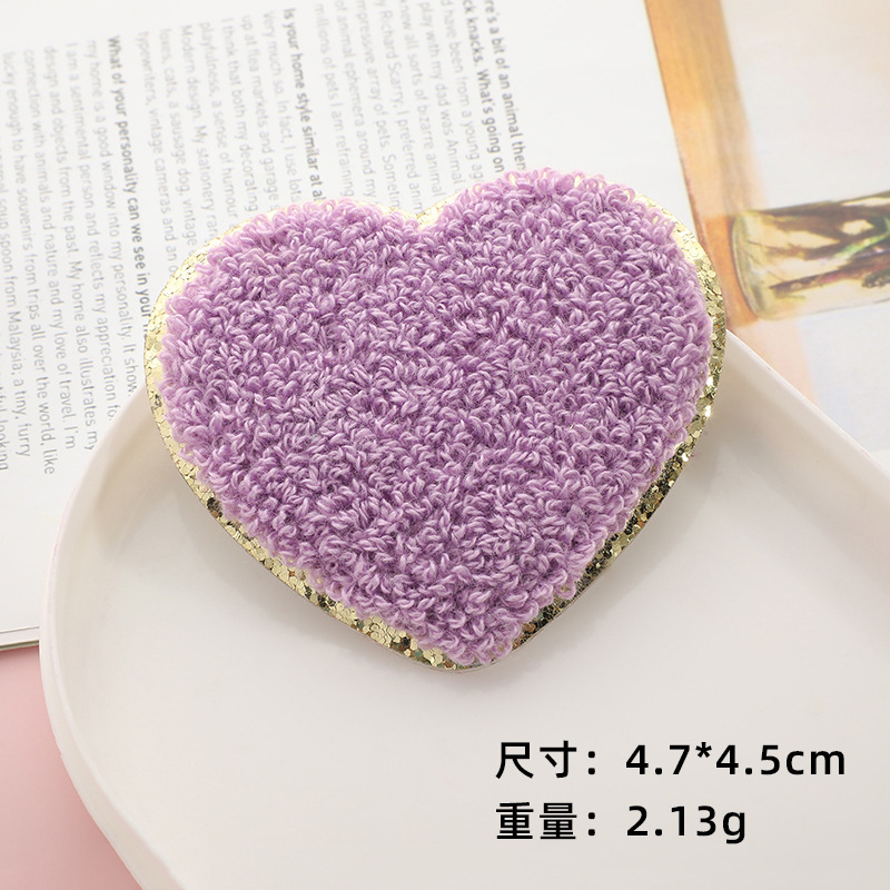 新しいハート型のグリッター刺繍フェルトは布の服のアクセサリーの刺繍の布を貼って丁を貼って卸売りを貼ります。|undefined