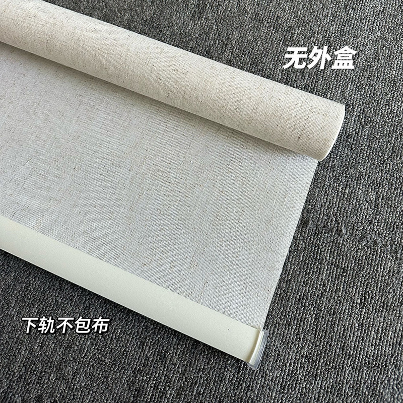 リネンロールカーテン 中国風シンプルカーテン 電動ロールカーテン バルコニー 寝室 書斎 茶室 ホームデコレーション ロールカーテンカバー ロールカーテン|undefined