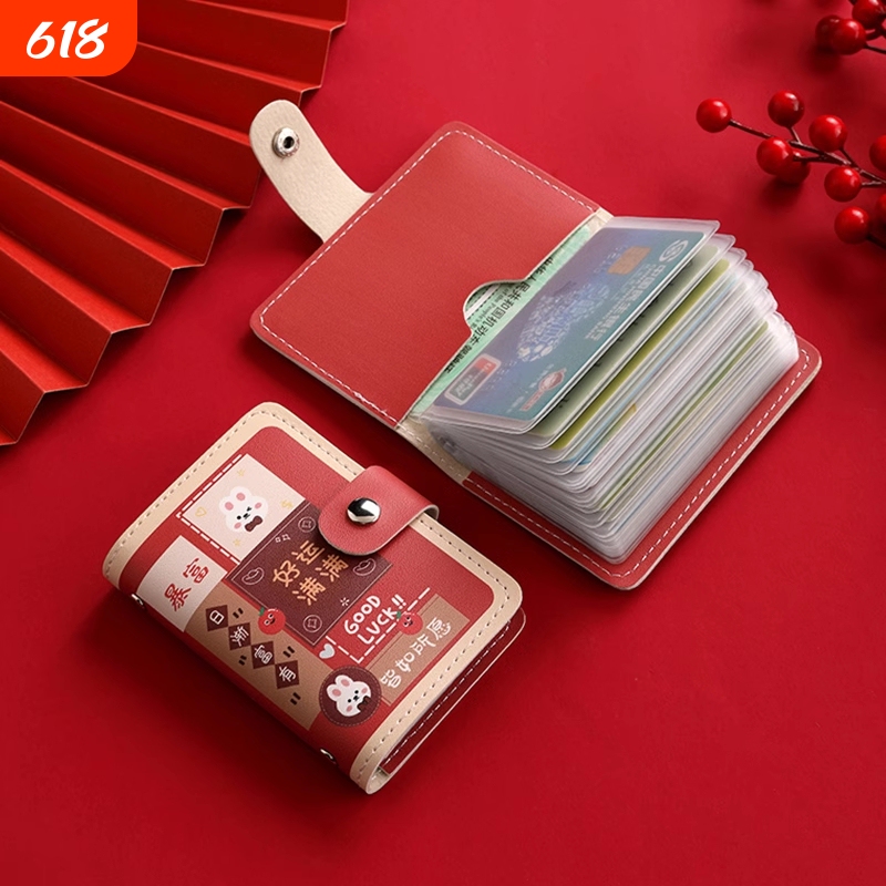 Cartoon 2026 New Model Large-Capacity Multi-Card Slot Card Holder Id Holder for Women Anti-Magnetic Id Slot Business Card Holder Cartoon 2026 New Model Large-Capacity Multi-Card Slot Card Holder Id Holder for Women Anti-Magnetic Id Slot Business Card Holder