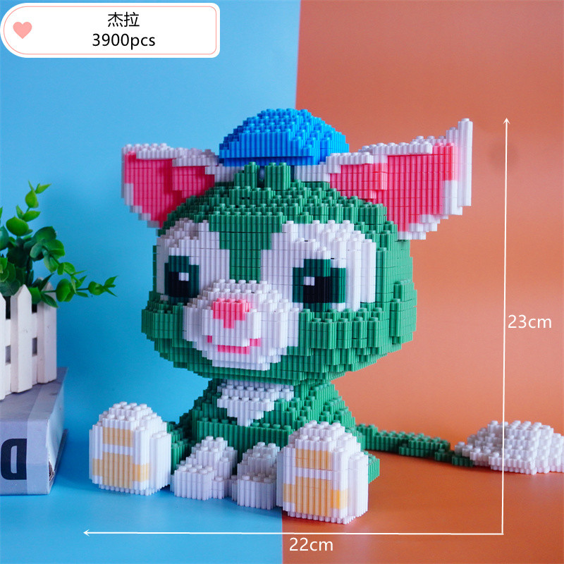 CLS Trendy Le Sen pequeños gránulos ensamblados bloques de construcción Linabel rompecabezas juguetes para niños regalos para niños y niñas