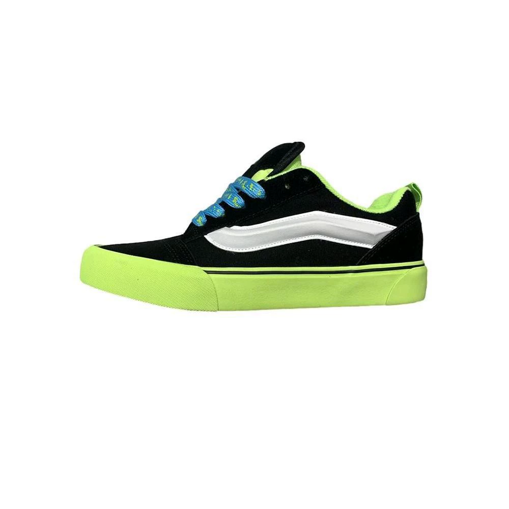 Флуоресцентные зеленые и черные повседневные модные универсальные кроссовки, американские уличные туфли для толстых хлеба, мужская и женская повседневная обувь для пар