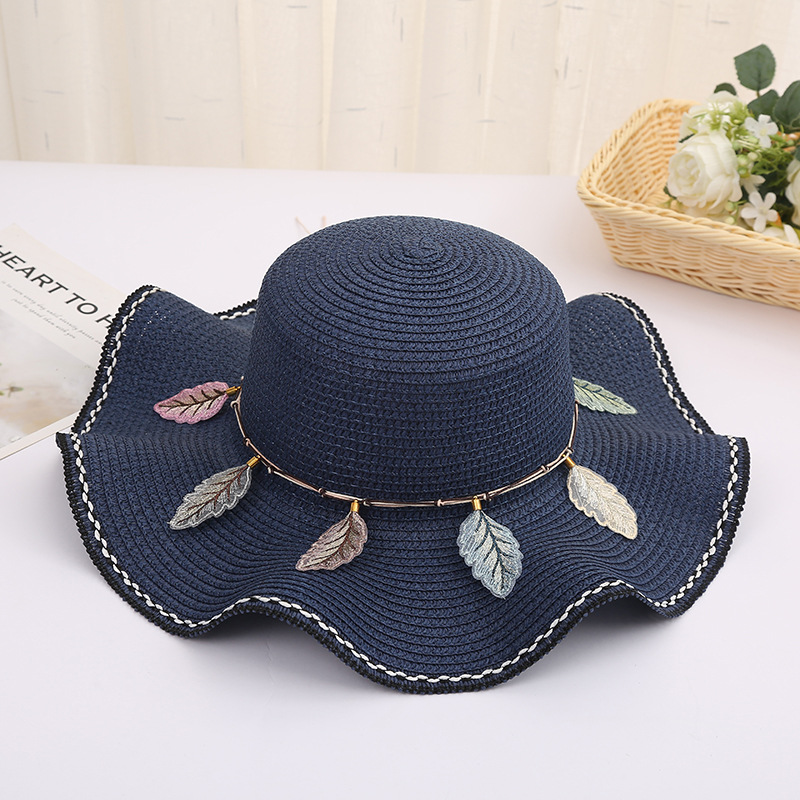 Femmes Pastorale Style Simple Bloc De Couleur Avant-toit Plat Chapeau De Paille display picture 7