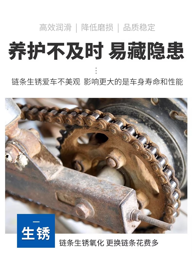 450ml Motorcycle Chain Special Lubricant for Cleaning, Deep Rust Prevention, and Maintenance, Wholesale Chain Lubricant