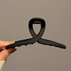 Matte hairgrip, advanced big crab pin, hair accessory, shark, South Korea, high-quality style