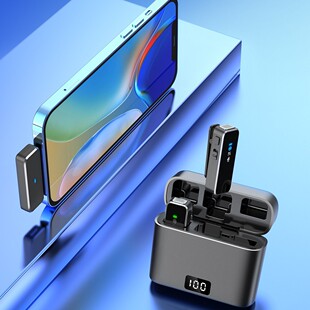 Cross-Border N3 Lavalier Microphone Live Recording Wireless Lavalier Microphone One-To-Two Douyin Live Broadcast Wireless Microphone