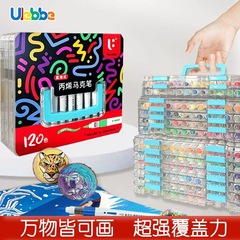 Youlebi ストレート液体ソフトヘッドアクリルマーカー水彩ペン防水落書きカラー絵画ペンアートウォッシュペン