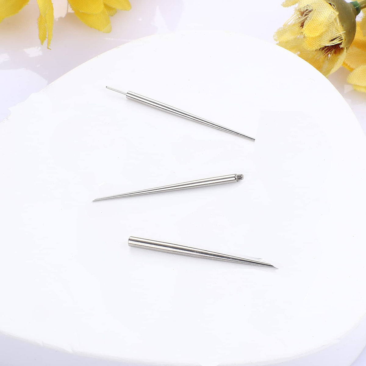 316L Surgical Steel Guide Pin Internally Threaded Lip Nail Ear Nail Belly Button Piercing Disposable Guide Rod detail image 10