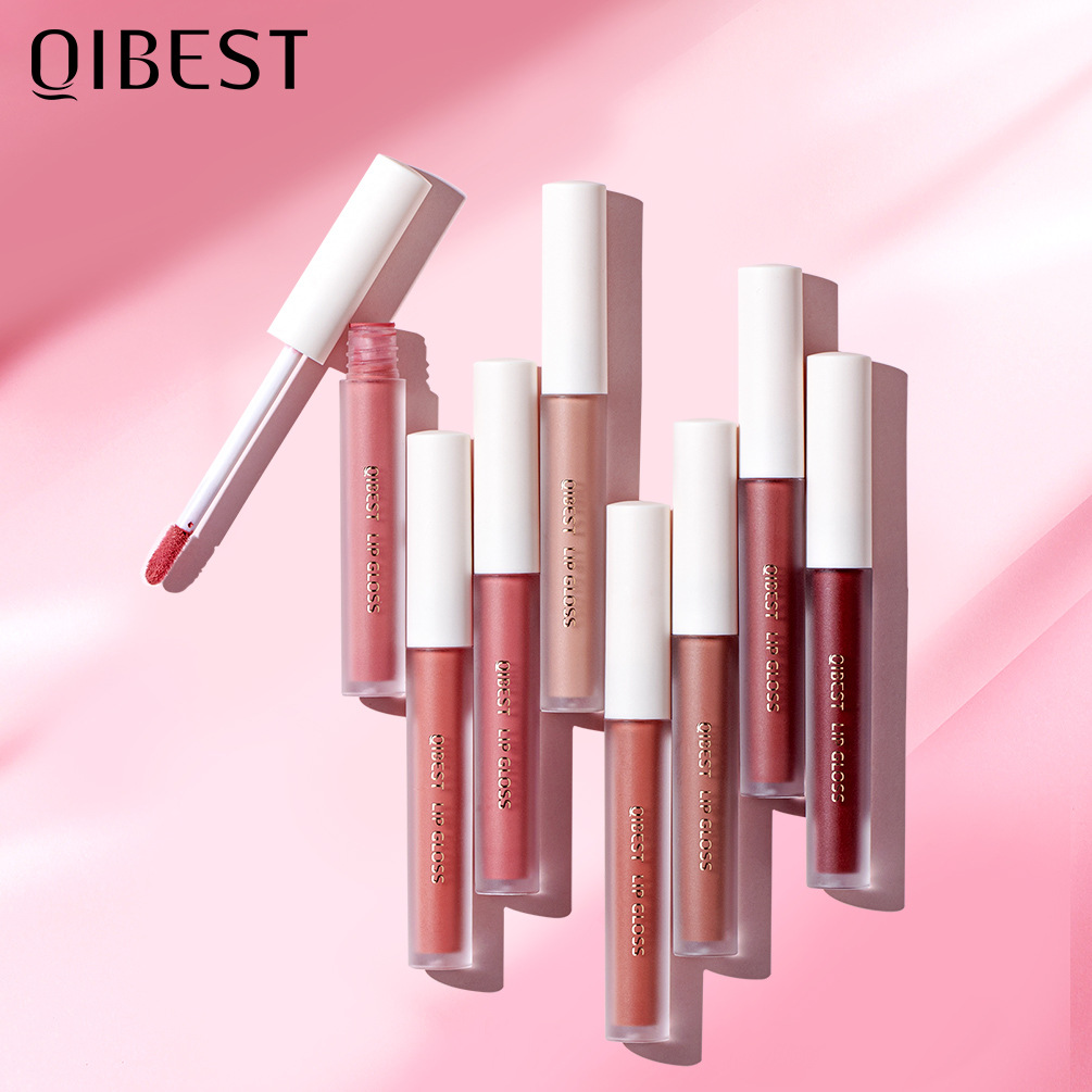 carina QIBEST Velvet Mist Matte Moisturizing, Staying Cup Glaze, Non fading Honey Lip Gloss_voghion.com