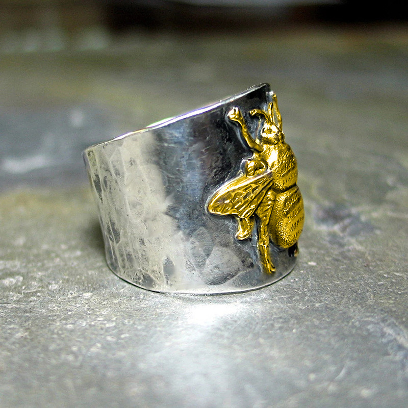 Geometric, Insect Pattern Retro Simple Style Geometric Insect Alloy Plating Unisex Rings