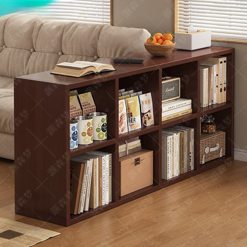 Bookcase Bookshelf Floor-Standing Storage Rack Large Capacity Multi-Layer Household Small Living Room Storage Cabinet Wall-Mounted Grid Storage Cabinet