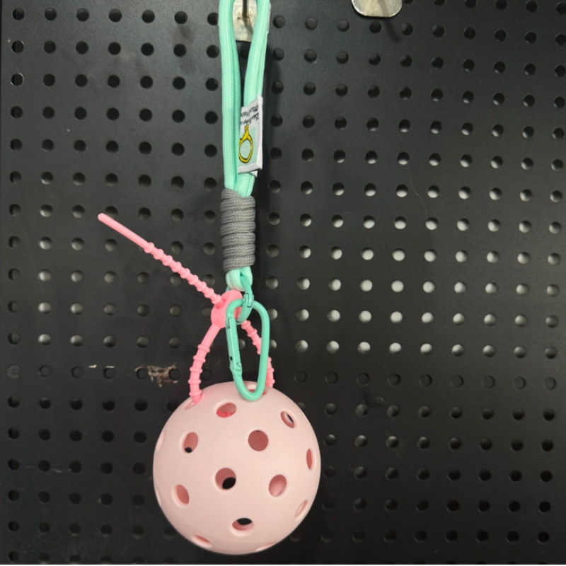 라이트 핑크 볼 + 문 난초 끈 (보통 볼 7.4cm)