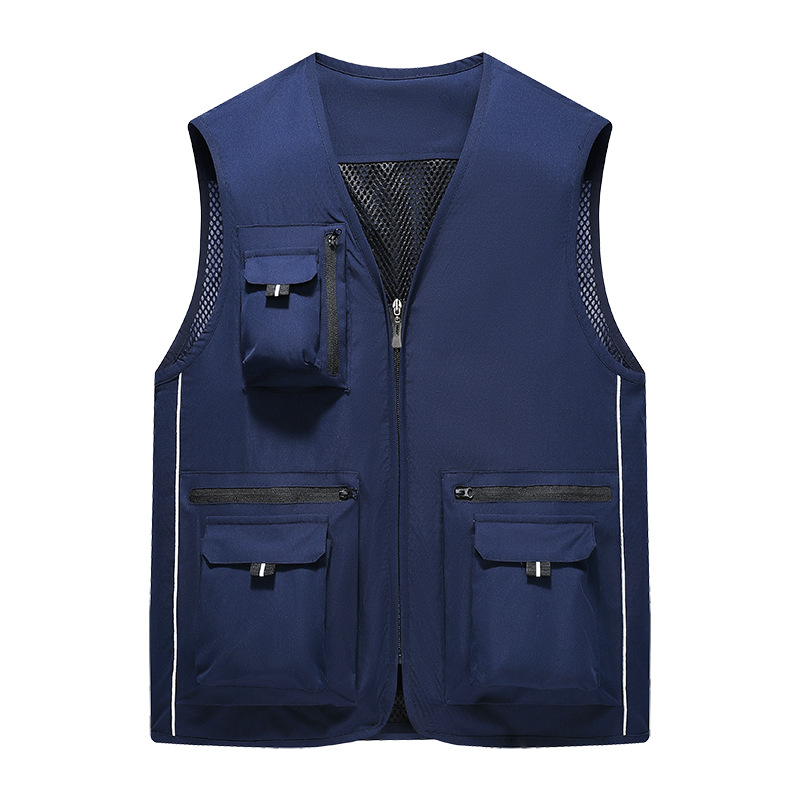 Muchos bolsillos al aire libre herramientas de fotografía de hombro abrazadera de caballo para hombres chaleco de pesca casual chaleco multifuncional personalizado
