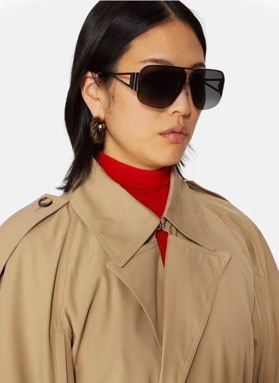 Sunglasses Unisex European Style Frameless Rectangular Shades_voghion.com