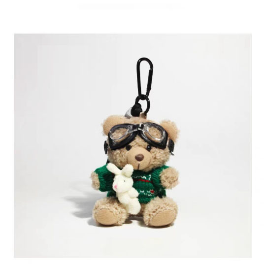 Lindo bolso de oso, colgante de bolso, muñeco de peluche, adorno de coche, llavero de coche, pareja, regalo creativo