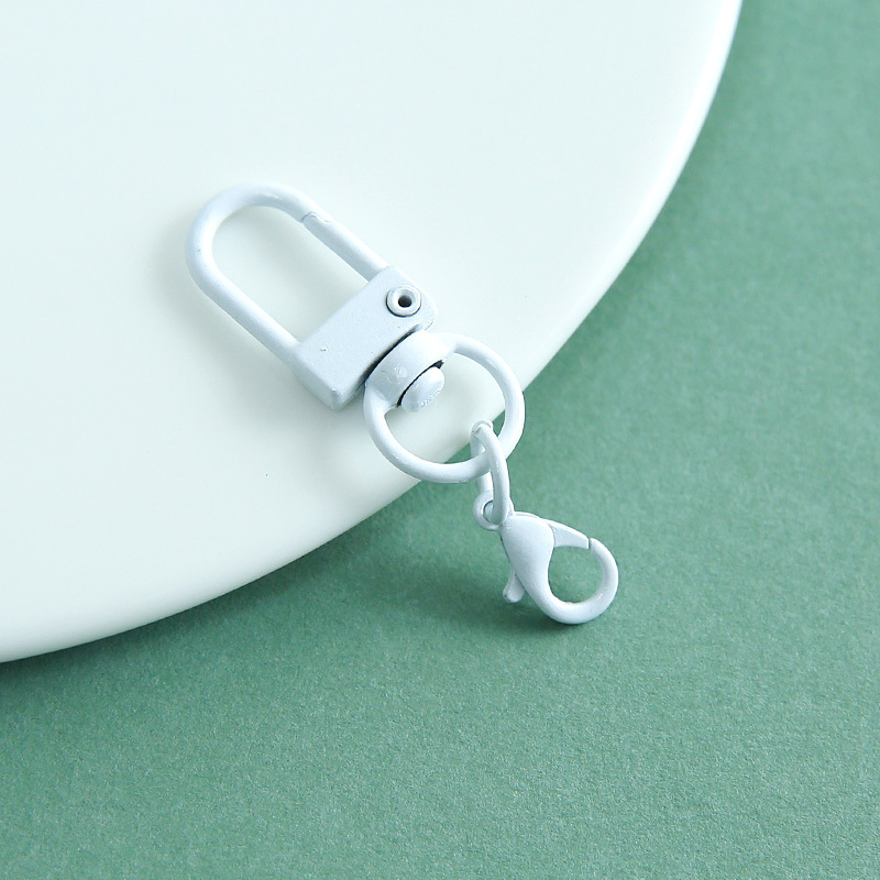 [White] Door buckle + 14mm lobster clasp
