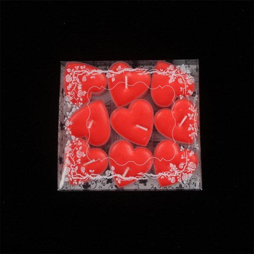 创意网红表白求婚心形蜡烛ins9个装爱心摆字摆图告白布置蜡烛批发