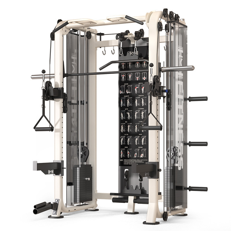 Máquina Smith pórtico de acondicionamiento físico hogar cuclillas marco multifuncional máquina todo en uno aviador Smith entrenador integral