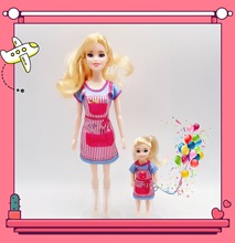 厂家供应30厘米巴比公主洋娃娃衣服亲子服饰母女装时装外贸玩具
