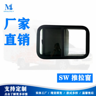 Münster Offers Double-Layered Rounded Corner Outward-Opening Windows with Screen Shades and Black Acrylic Car Window Insulation