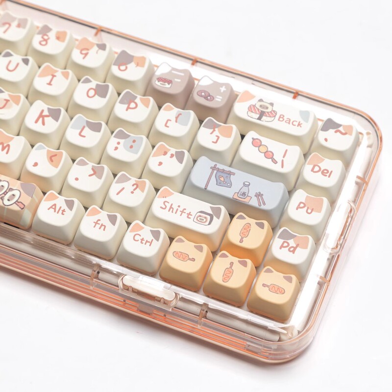 寿司猫キーキャップ 猫型 MAO 高さ シャム猫 MAC 昇華 HI75 X75 F99 104 F87|undefined
