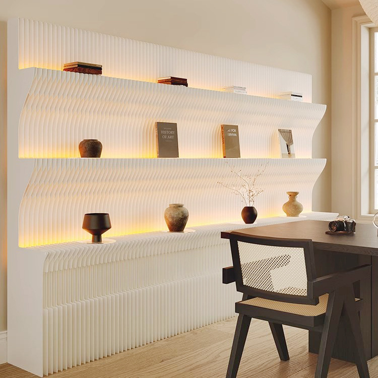 Display Cabinet Display Stand Office Illuminated with Lights Brand Product Wall Packaging Box Lighted Screen Partition