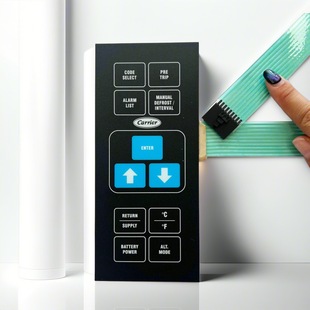 Industrial Equipment Film Control Panel, Silk Screen Pvc Button Surface Sticker, Pet Silver Paste Circuit Conductive Panel