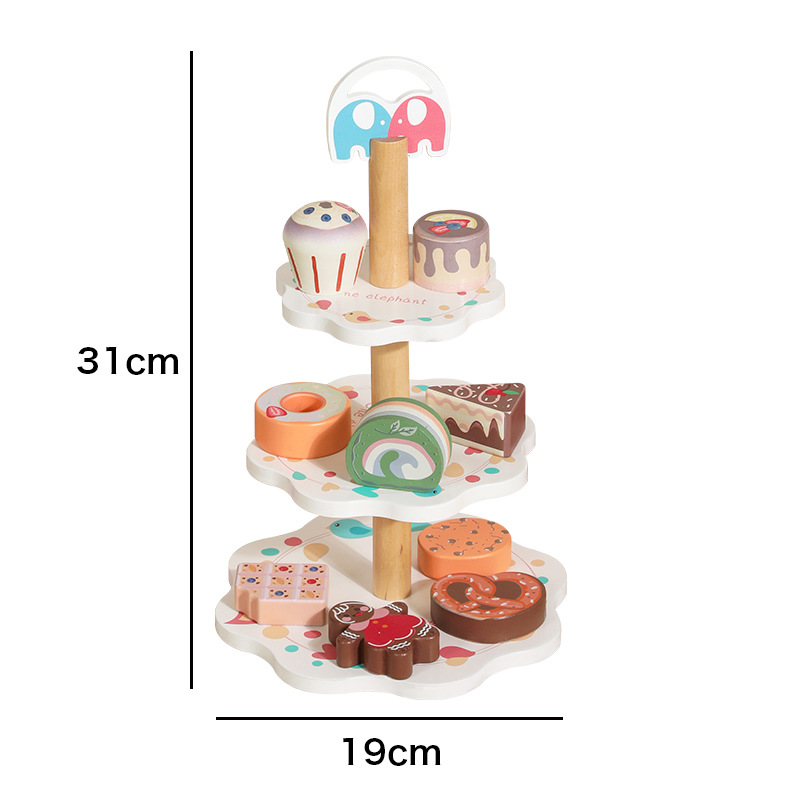 Juego de simulación para niños juego de té postre juego de juegos de Kindergarten juego de rol educación temprana juguetes de madera