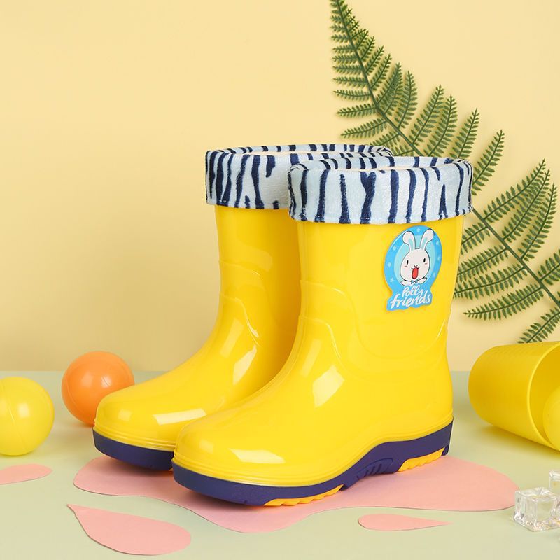 Children's Rain Boots, Boys and Girls, Rain Boots, Water Shoes, Youth Sports Shoes, Outdoor Middle and Large Kidsren's Primary School Students' Waterproof Rubber Shoes