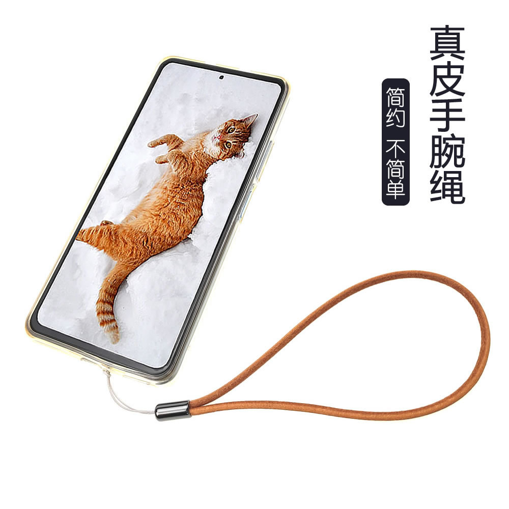 真皮手机挂绳失手绳简约轻奢牛皮手腕绳带相机链短款挂绳腕带通用