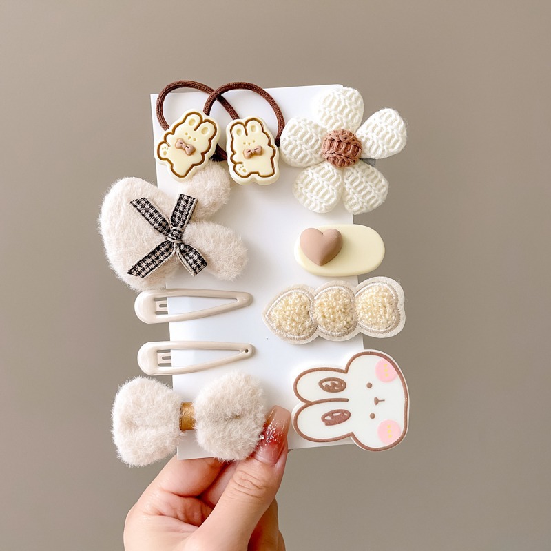 Horquilla para niños de otoño e invierno, sensación de alta calidad, no daña el cabello, pequeña fragancia, horquilla de felpa para niña, tocado, lindo clip lateral