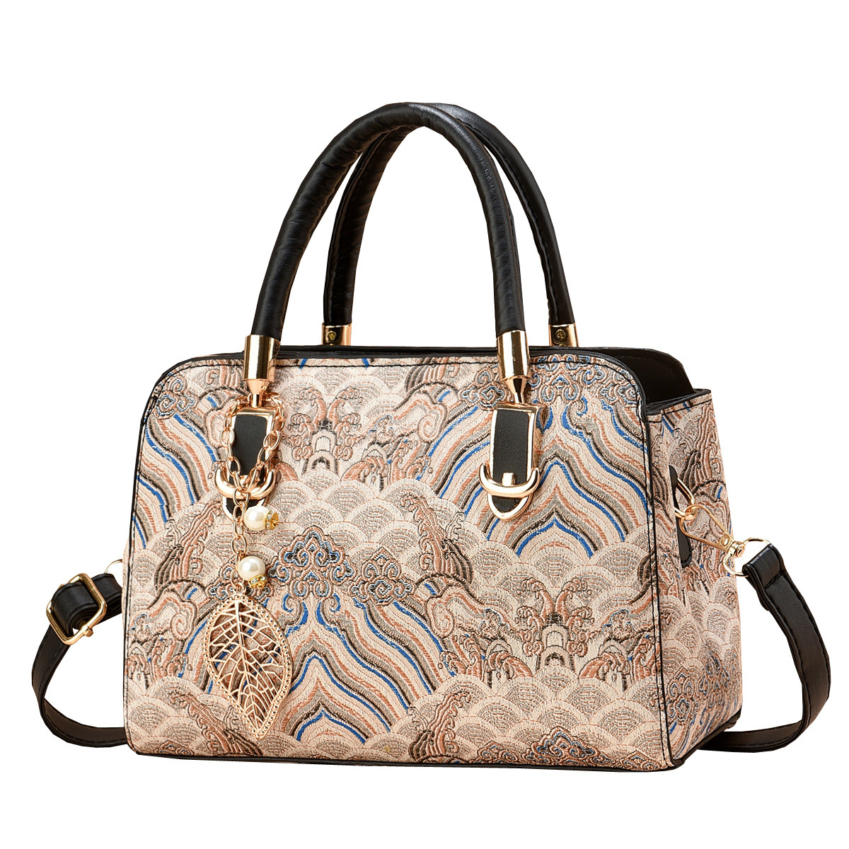 Bolso de mujer de mediana edad 2025, nuevo bolso de moda para mujeres, bolso coreano simple para madres, bolso de hombro simple para el cabello
