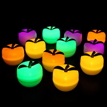 亞馬遜家居裝飾夜燈復活節發光蘋果LED聖誕節派對布置道具平安果