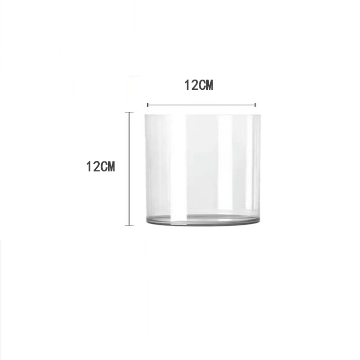 Ventas directas transfronterizas de acrílico anti-caída de alta transparencia imitación de vidrio acuoso de cultivo de floración de floración de floración despierta tubo de floración recto