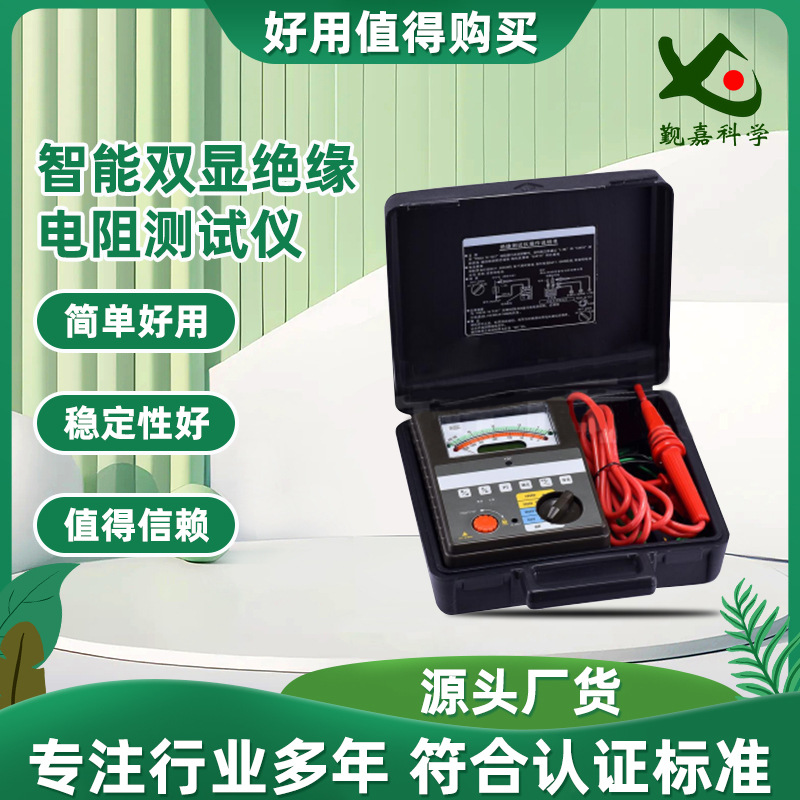觐嘉 JJ-TE169 智能双显绝缘电阻测试仪(四档)