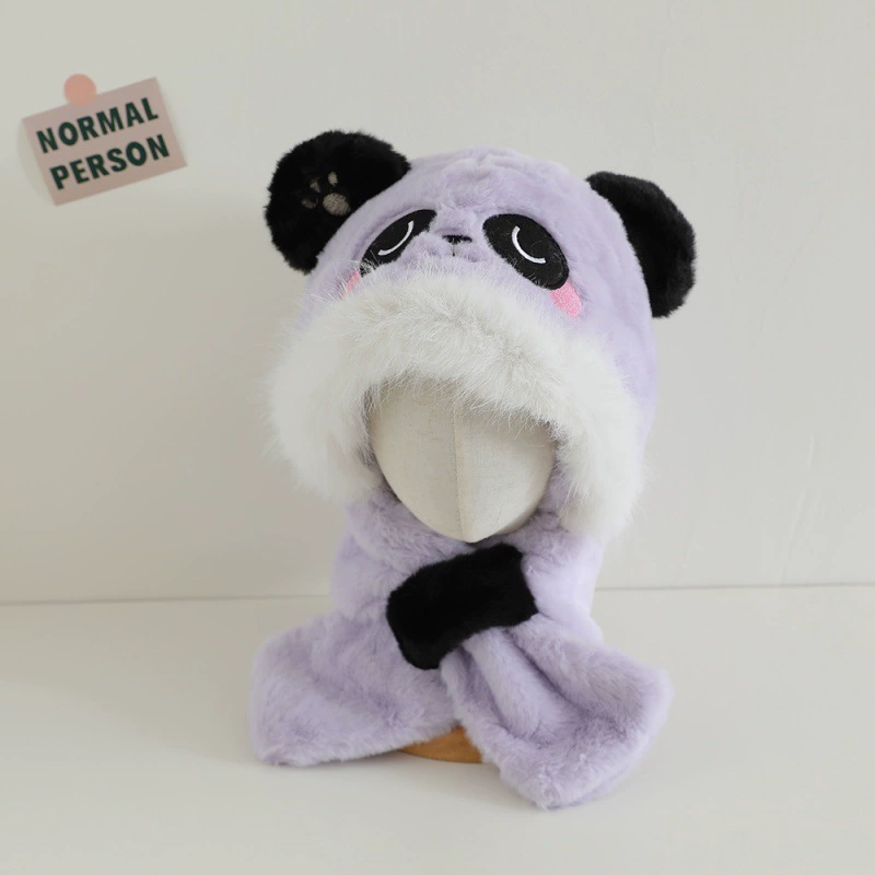 Children's hat, scarf, warm cute set, increased thickness