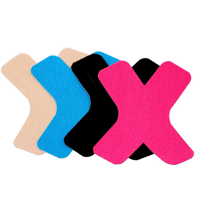 X形运动关节贴篮球健身大腿膝盖运动支撑肌内贴护理肌肉绑带贴