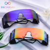 Windproof sunglasses, fashionable glasses, 2021 collection, European style