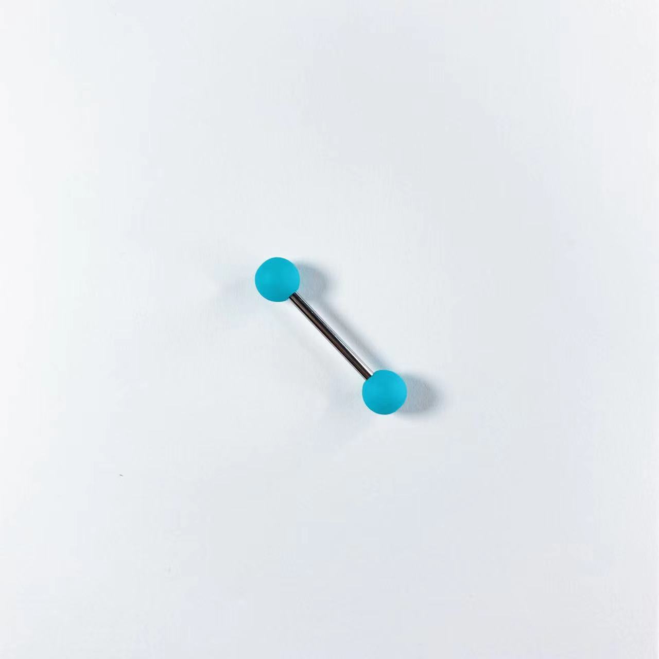 Hot Girl Acrylic Tongue Ring Niche Ins Tongue Piercing Jewelry 12mm Bar Length Stainless Steel Wholesale detail image 8