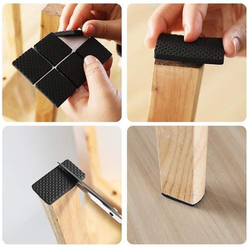 Chair leg cushion table leg pad corner protector for sofa legs silent wear-resistant anti-slip anti-collision protective cover for stool legs