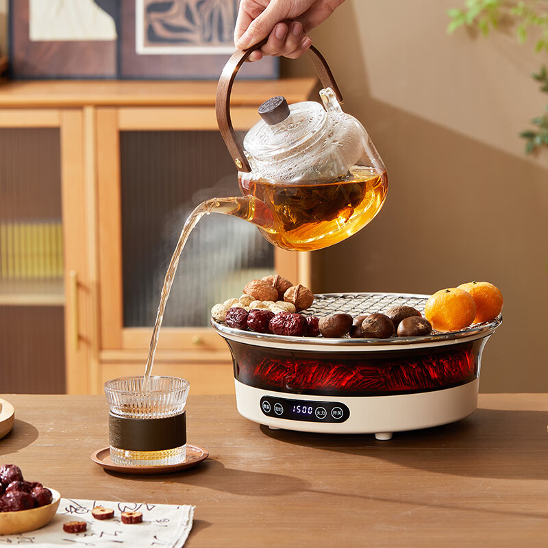 Haipai Electric Ceramic Stove Tea Room Home Electric Tea Stove Set with Stove Surround for Tea Brewing Office Electric Heating Glass Induction Cooker