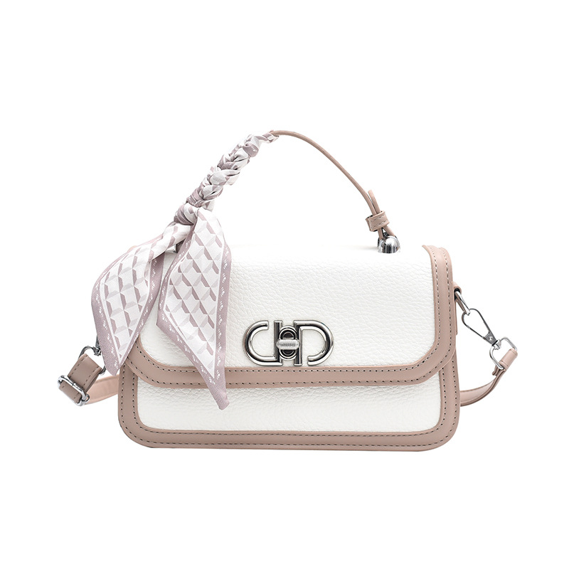 Bolsos para mujer otoño e invierno nuevo color en contraste bolso cuadrado pequeño portátil para mujer 2024 bolso bandolera de múltiples capas de textura de alta calidad transfronteriza