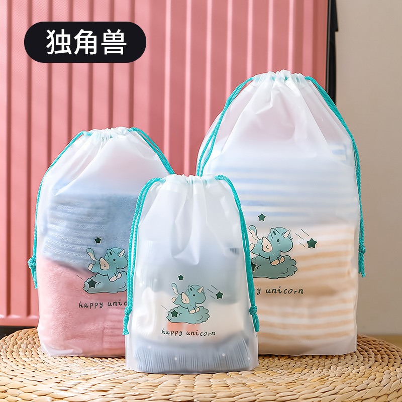 En stock PE oso Cordón de plástico cordón calcetines embalaje transparente cordón bolsa ropa zapatos almacenamiento al por mayor bolsa