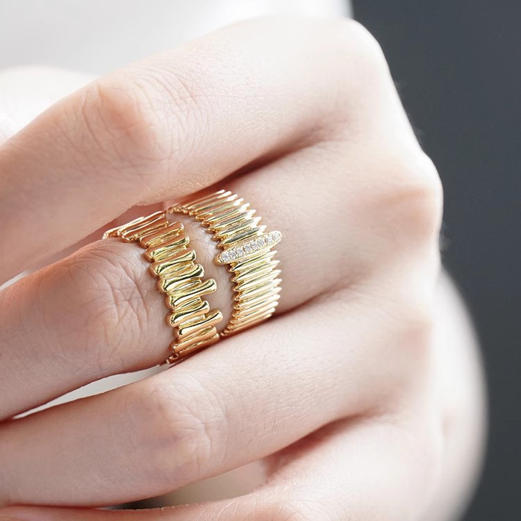Rings Classification Wholesale Jewelry Casual Retro Organ Copper Zircon Rings
